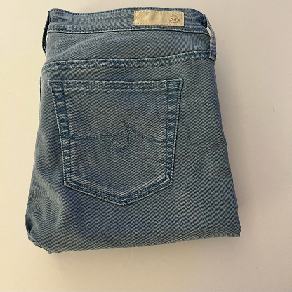 AG The Legging Ankle Super Skinny Ankle Jeans Women's Size 28R Light Blue/Powder